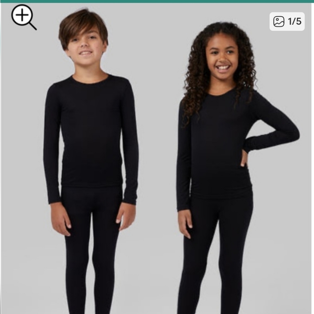 NEW 32 Degrees Kids Heat Set - Black SMALL